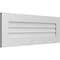 Ekena Millwork Vertical Surface Mount PVC Gable Vent: Non-Functional, w/3-1/2"W x 1"H, Standard Frame, 40"W x 14"H GVPVE40X1401SN - alternate 2